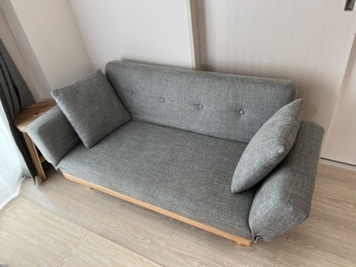 LOWYA ソファ ソファベッド 2人掛け リクライニング ローソファ ロウヤ