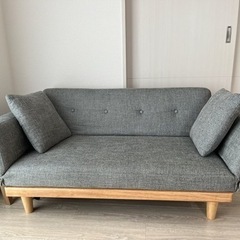 LOWYA ソファ ソファベッド 2人掛け リクライニング ローソファ ロウヤ