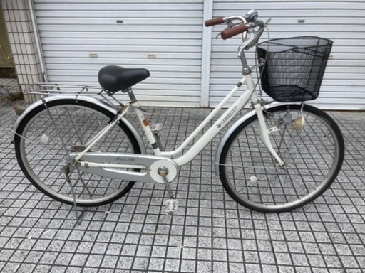 【26インチ自転車】ダンロップ製　変速なし　カゴ、鍵、グリップ新品❗️スペアキーあり　若林自転車　膳所店　SALE中❗️