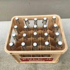 蓋付き透明瓶　約750ml×20本　ケースも付けます