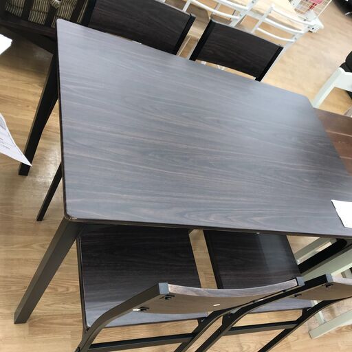 ★ジモティ割あり★  ダイニングセット4人用 ダークブラウン H76×W110×D70 クリーニング済み KJ1898
