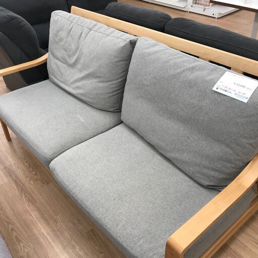 ★ジモティ割あり★ ニトリ 3人用ソファ グレー H86×W175×D56 クリーニング済み KJ1900