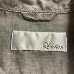 EDITION リネンシャツ グレー エディションの画像