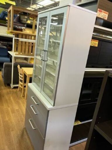 ⑥ リサイクルショップスターズ城西店 食器棚 収納 カップ シルバー おしゃれ