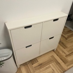 IKEA シューズボックス2段×2, ホワイトの画像