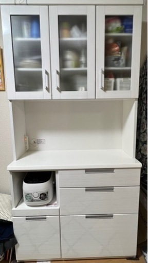 【お取引中】 食器棚　レンジ置き