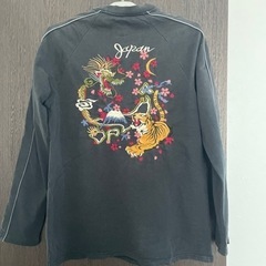 総刺繍！和柄服飾ブランド雅結 スカジャン風ロンTの画像