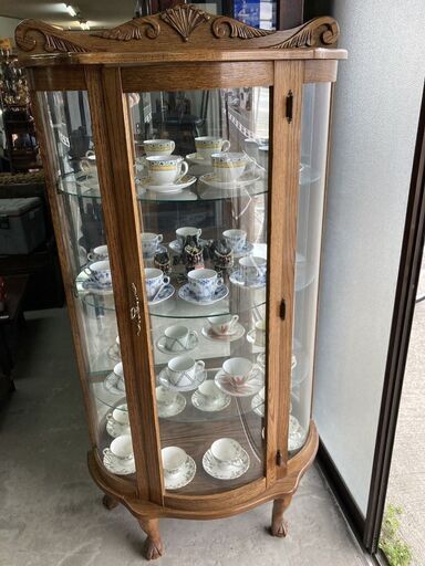 ■ioy0441■キュリオケース　ガラスキャビネット　飾り棚■