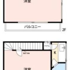 🉐🉐即入居 1LDK 戸建て 貸家 2階建て 格安 家賃4.3万円 埼玉県　川越市 ペット可 複数入居可 賃貸物件 バストイレ別 戸建て 事務所利用可能 初期費用0円　 - 川越市