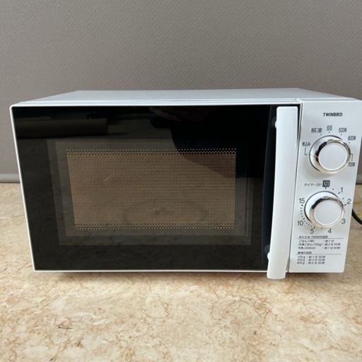 【 美品 】 TWINBIRD ツインバード DR-D429 電子レンジ 60Hz専用 (西日本）2019年製