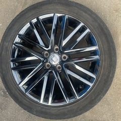 ★手渡し希望★ クラウン純正ホイール・タイヤ4本セット 245/45R18 ブリヂストンレグノGR-X1 2〜3分山側面傷有り５穴 18インチ