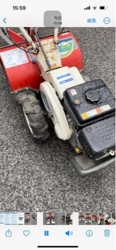 耕運機　かるわざ　ジャンク