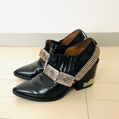 TOGA PULLA トーガプルラ　アンクルレザーブーツ