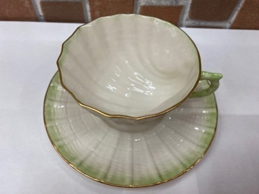 【愛品館江戸川店】Belleek ベリーク ネプチューン カップ&ソーサー1客 ID102-026245-007