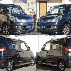 便利な両側電動スライドドア🚗🌠嬉しいシートヒーター搭載🎵【スズキ　ソリオ　ブラック＆ホワイト】の画像
