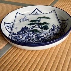 有田焼　山水画 大皿 勢州窯 太楽老作『喜水』　の画像