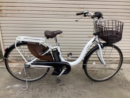46 ヤマハ最新機種電動アシスト自転車pas wity ホワイトアルミボディー 43,537円