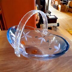 SOGA GLASS 曽我ガラス ガラスバスケット 菓子器 小物...