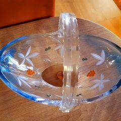 SOGA GLASS 曽我ガラス ガラスバスケット 菓子器 小物入れ　/TJ-1103 2F の画像