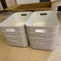 無印良品　やわらかポリエチレンケース中　✖️6個　新品未使用