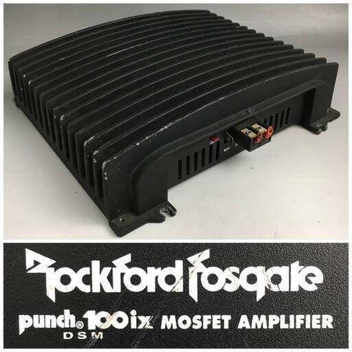 ut2/100　Rockford ロックフォード カーオーディオ パワーアンプ PUNCH 100 ix dsm mosfet amplifier アンプ※動作未確認　ジャンク扱い