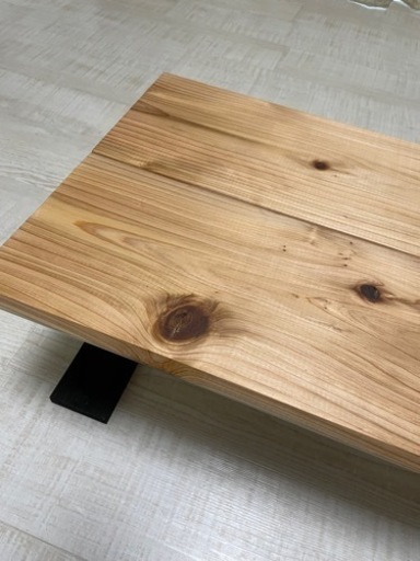 　テーブル　国産杉無垢材　カフェ板　ローテーブル