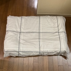 敷布団　シングルサイズ　カバー付き