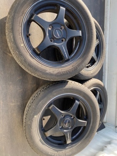 クロススピードハイパーエディション⭐️155/65R14⭐️PCD100/4穴/軽自動車