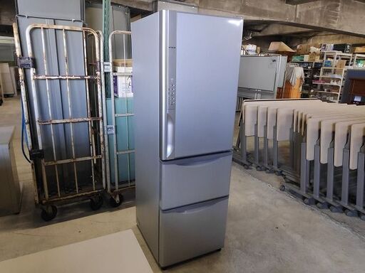 日立　R-K320FV(S)　３ドア冷蔵庫　315L　シルバー色『中古良品』2015年