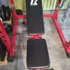 フラットインクラインベンチ、プレート15kg×2