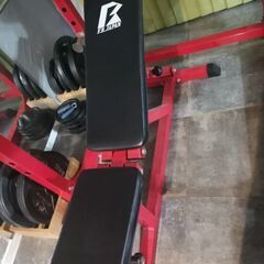 フラットインクラインベンチ、プレート15kg×2の画像