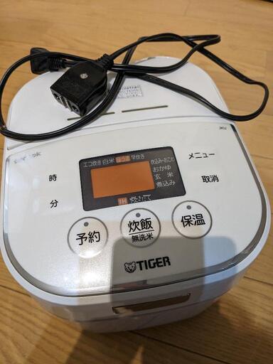 タイガー IH炊飯器 「炊きたて」 tacook 3合 ホワイト JKU-A550-W