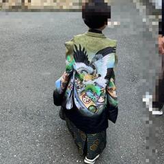 男の子　七五三参り　袴の画像