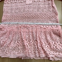 ガールズ　レースチュニック　130cmの画像