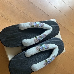 シックな浴衣下駄　新品　の画像