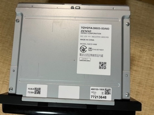 トヨタ純正カーナビ　NSCD-w66 SDナビゲーション