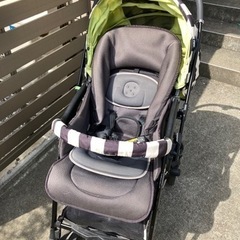 ピジョン　ランフィ　ベビーカー　ストライプ柄の画像