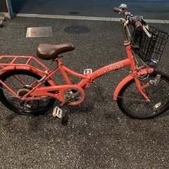 【引き取り相手決まりました】折畳み自転車 無料　タイヤ空気無　引...