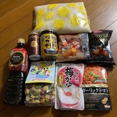 食品セット　米　コーヒー　おかゆ　パスタ　お菓子