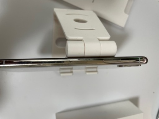 iPhone X 64GB シルバー SIMフリー 箱&充電アダプター