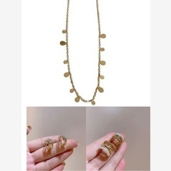 ネクレス1点　ピアス2点