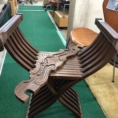 【愛品館八千代店】サヴォナローラチェア　イタリア輸入家具　②の画像