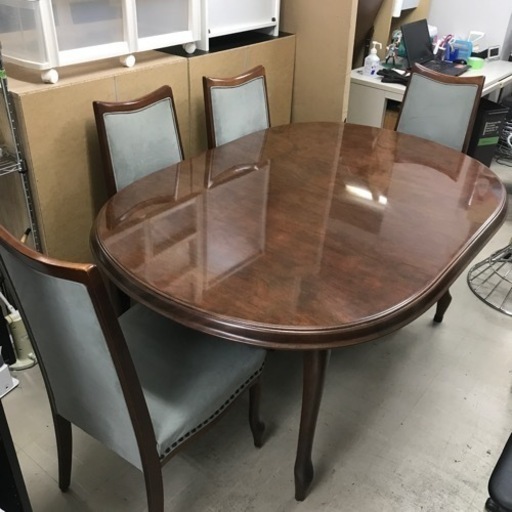 A2304-947 特価マルニ木工ダイニングテーブルセット　天板ピッカピカ