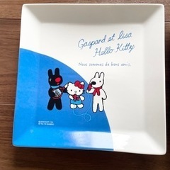 海外版Gaspard et Lisa hello kitty お皿　二つセット の画像
