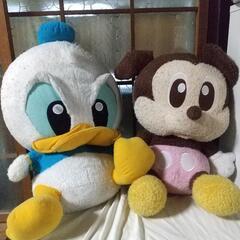 ミッキーマウス　ドナルドダッグ　ディズニー　ぬいぐるみ
