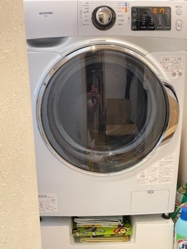 再開、アイリスオーヤマ、ドラム式洗濯機7.5kg21年製