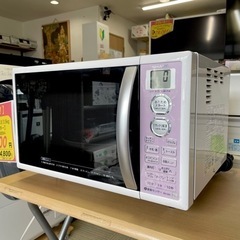 【美品‼️】シャープ 2017年製 15Lオーブンレンジ 自動あたため 限定カラー(キーワードピンク)♪の画像