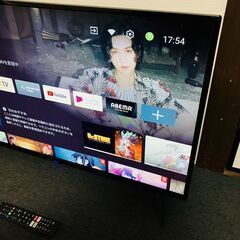 売切 高年式 美品 androidTV スマートテレビ 42型 テレビ TSM-4202F2K 2022年製 リモコン有 の画像