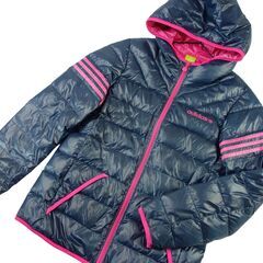 【No.32】美品 adidas 超軽量 撥水加工 ダウンジャケ...