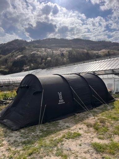 値下げしました！DODカマボコテント2 ブラック！